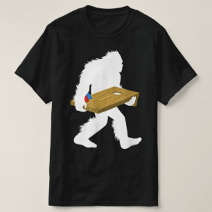Bigfoot Cornhole Cornholing Sack Toss Sasquatch T-Shirt