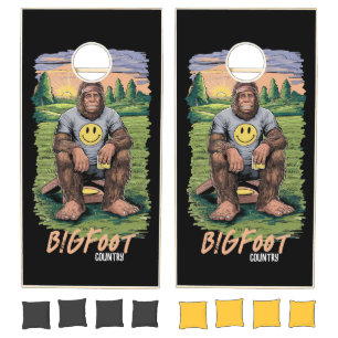 Bigfoot country cornhole set