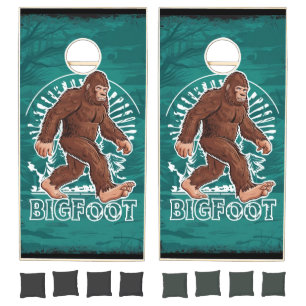 Bigfoot country keep squatchin cornhole set