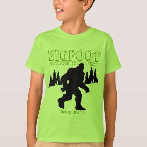 Bigfoot country protector of the forest T_Shirt