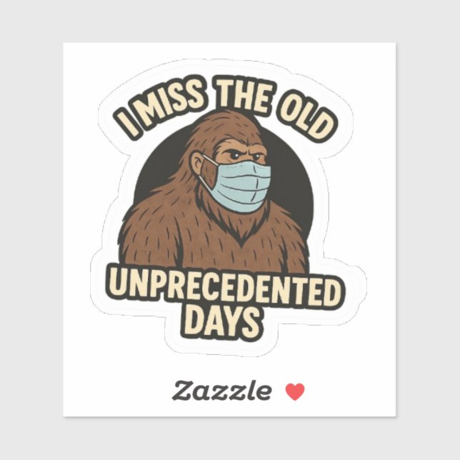 Bigfoot Covid Mask Sticker (Sheet)