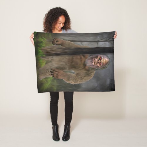 Bigfoot Creeptid Fleece Blanket