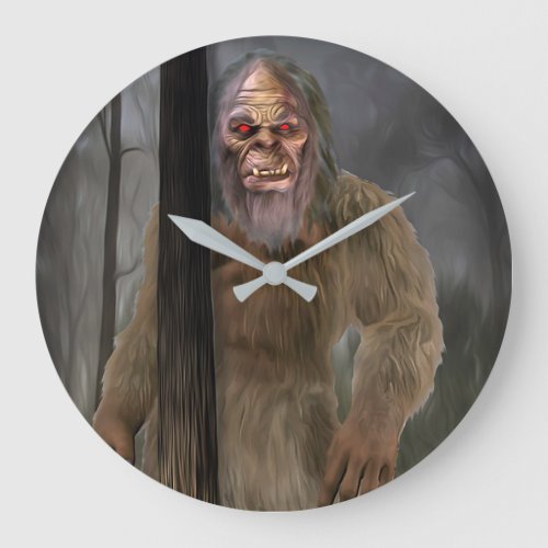 Bigfoot Creeptid Large Clock
