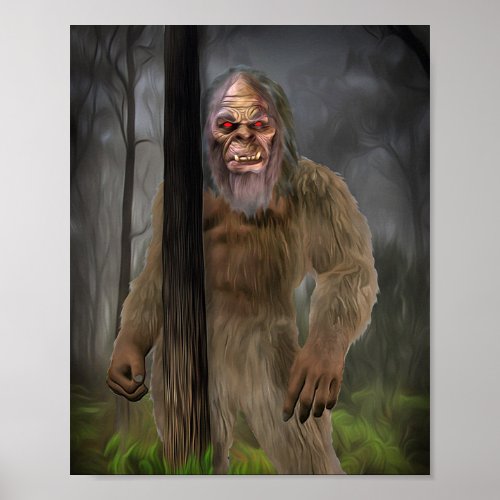 Bigfoot Creeptid Poster