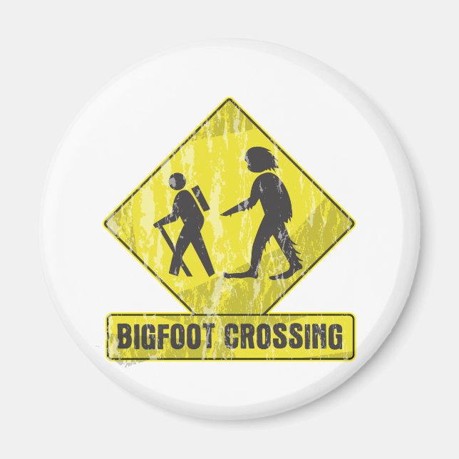Bigfoot Crossing Magnet (Front)
