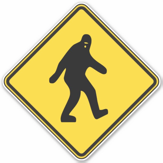Bigfoot Crossing Sticker (Front)