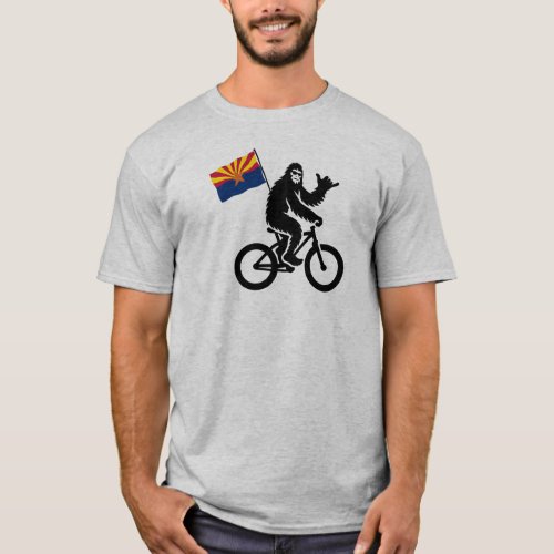 Bigfoot Cycling Arizona Flag T_Shirt