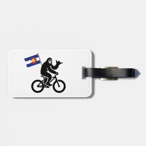 Bigfoot Cycling Colorado Flag Luggage Tag