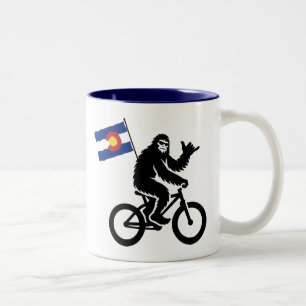 Bigfoot Cycling Colorado Flag Two-Tone Coffee Mug