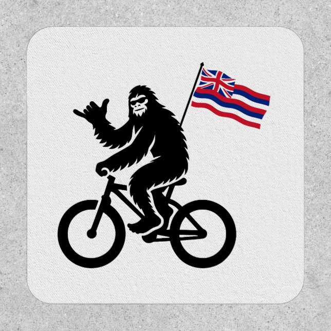 Bigfoot Cycling Hawaii Flag Patch (Front)