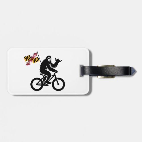 Bigfoot Cycling Maryland Flag Luggage Tag