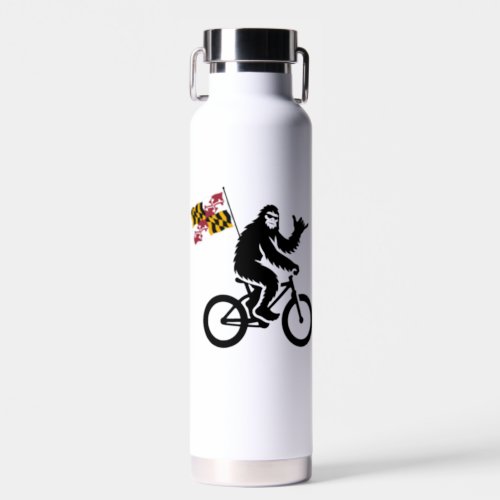 Bigfoot Cycling Maryland Flag Water Bottle