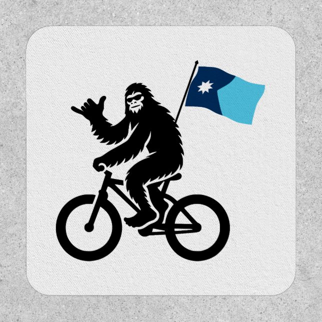 Bigfoot Cycling Minnesota Flag Patch (Front)