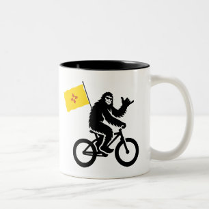 Bigfoot Cycling New Mexico Flag Two-Tone Coffee Mug