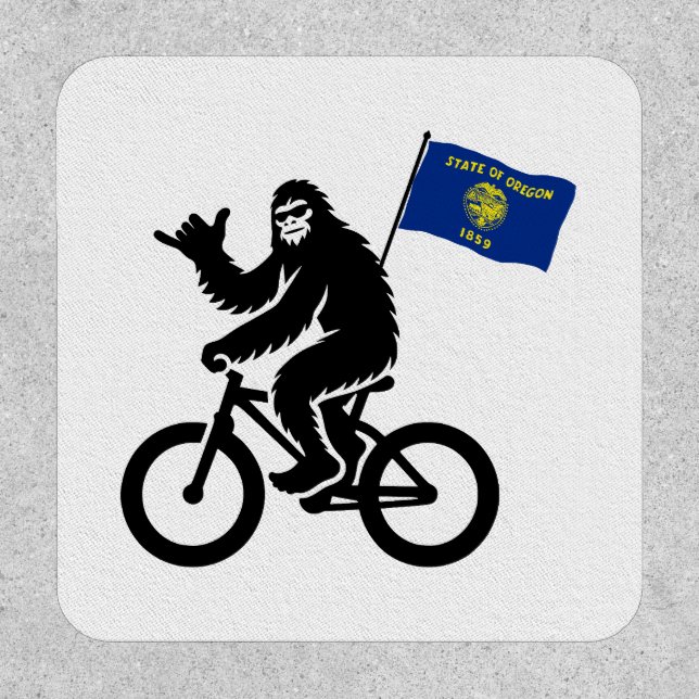 Bigfoot Cycling Oregon Flag Patch (Front)