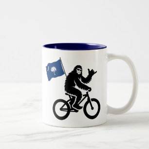 Bigfoot Cycling South Carolina Flag Two-Tone Coffee Mug