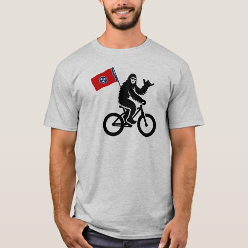 Bigfoot Cycling Tennessee Flag T_Shirt