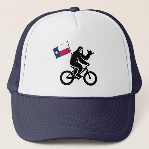 Bigfoot Cycling Texas Flag Trucker Hat