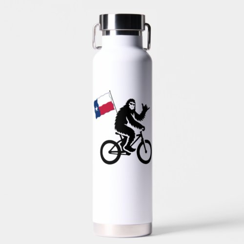 Bigfoot Cycling Texas Flag Water Bottle