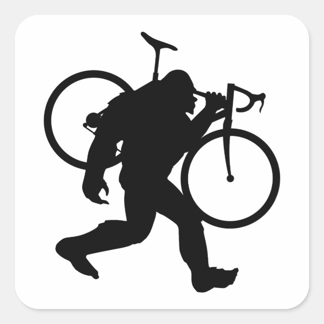 Bigfoot Cyclocross Square Sticker (Front)
