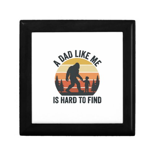 Bigfoot Dad Like Me Is Hard to Find Vintage Shirt_ Gift Box