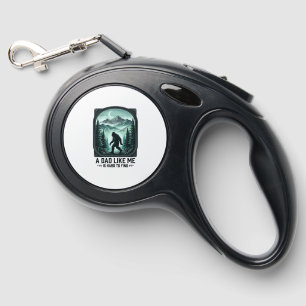 Bigfoot Dad Vintage Engraving Funny Father Shirt D Retractable Pet Leash