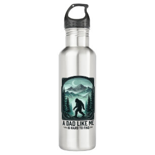 Bigfoot Dad Vintage Engraving Funny Father Shirt D Stainless Steel Water Bottle
