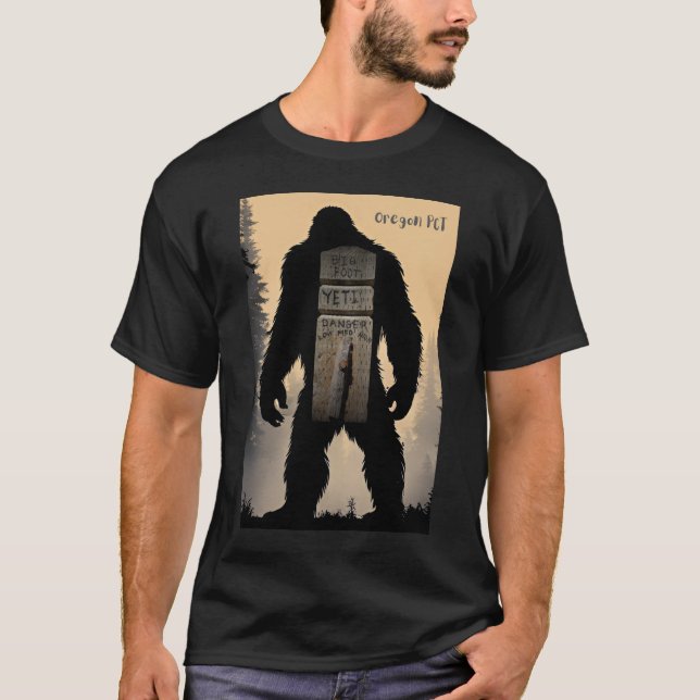 Bigfoot Danger Meter Oregon PCT Shirt (Front)
