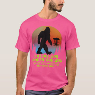 Bigfoot Disc Golf Sasquatch Chain Tosser Funny Big T-Shirt