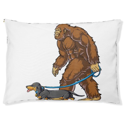 Bigfoot Dog Walk Dachshund T  Sasquatch Kids Men W Pet Bed