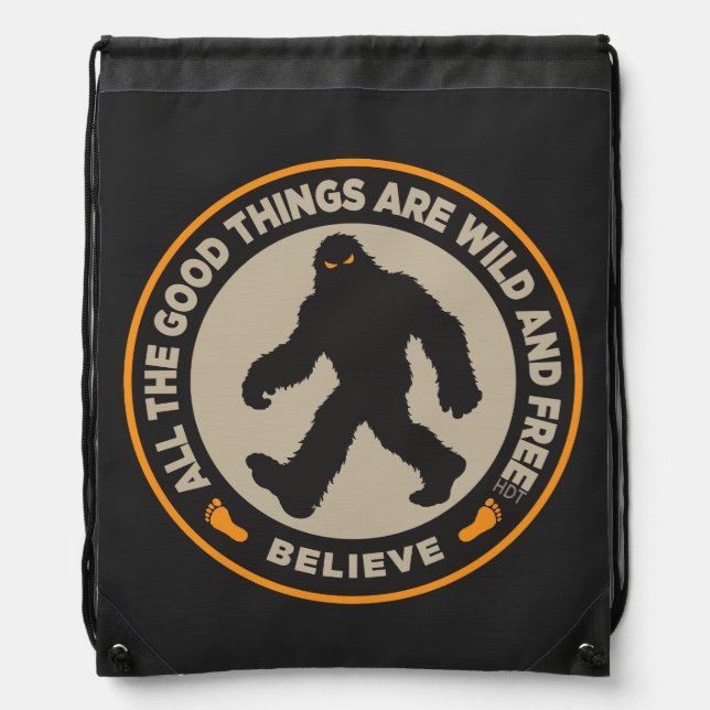 Bigfoot Draw String Bag (Front)