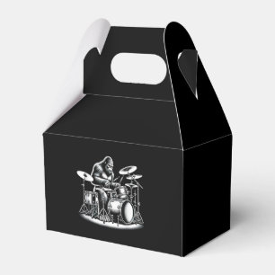 Bigfoot Drummer Sasquatch Playing Drums Musician B Favor Boxes