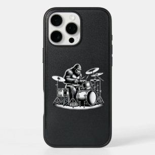 Bigfoot Drummer Sasquatch Playing Drums Musician B iPhone 16 Pro Max Case