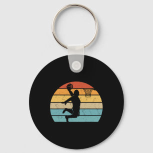 Bigfoot Dunking A Sketll Sasquatch Design Keychain