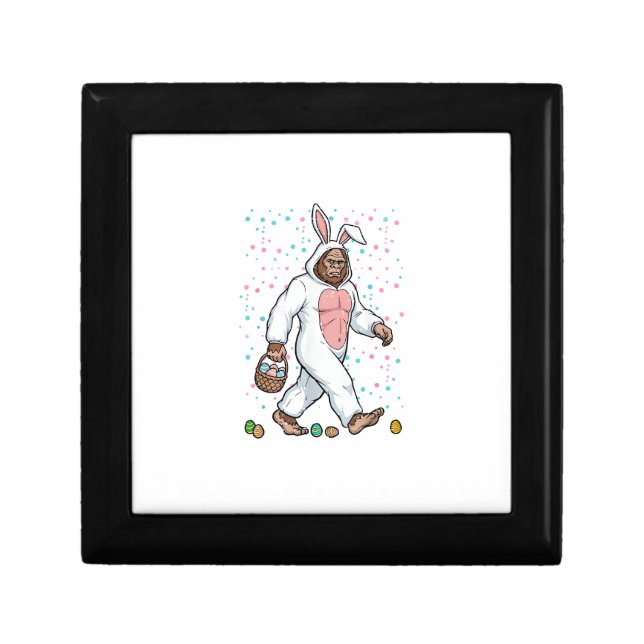 Bigfoot Easter Bunny Costume Funny Sasquatch Men W Gift Box (Front)