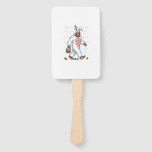 Bigfoot Easter Bunny Costume Funny Sasquatch Men W Hand Fan