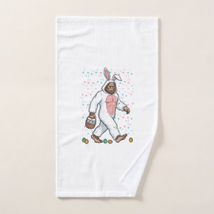 Bigfoot Easter Bunny Costume Funny Sasquatch Men W Hand Towel