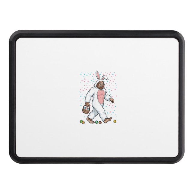 Bigfoot Easter Bunny Costume Funny Sasquatch Men W Hitch Cover (Front)