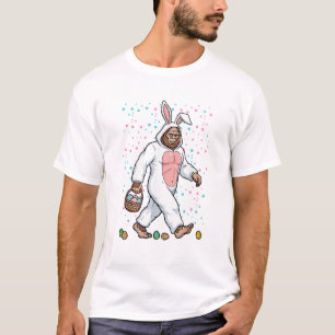 Bigfoot Easter Bunny Costume Funny Sasquatch Men W T-Shirt