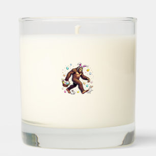 Bigfoot Easter Day Funny Sasquatch Cute Bunny East Scented Candle