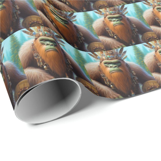 Bigfoot Eco Warrior Wrapping Paper (Roll Corner)