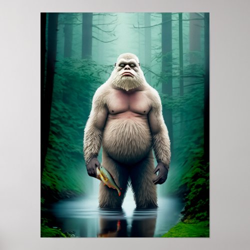 Bigfoot Encounter _ 12 x 16 Poster