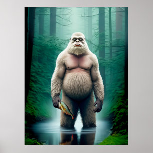 Bigfoot Encounter. - 18 x 24 Poster