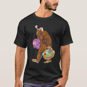 Bigfoot Ester Egg Funny Easter Day Men Love Sasqua T-Shirt