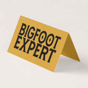 Bigfoot Expert Business Card