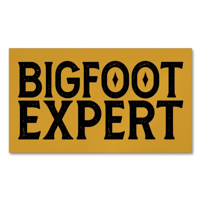 Bigfoot Expert Business Card Magnet (Front)
