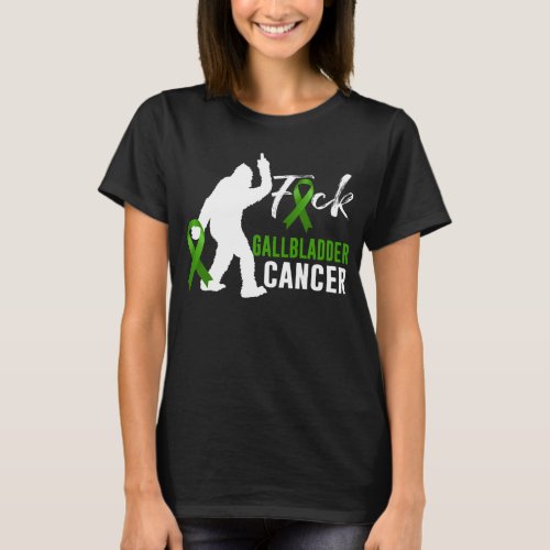Bigfoot Fuck Gallbladder Cancer Warrior Survivor T_Shirt