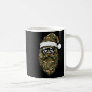 Bigfoot Face Sungles Santa Christmas Camo Xmas Sas Coffee Mug