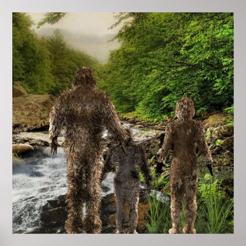 Bigfoot Family Poster