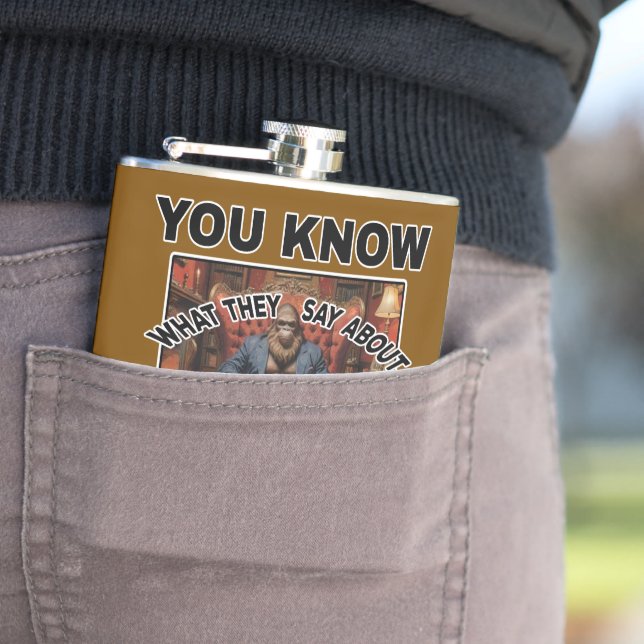 Bigfoot Feet Joke Flask (In Situ)